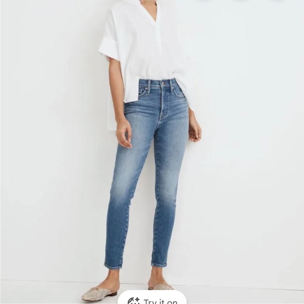 Madewell 10” High Rise Skinny Crop Jeans